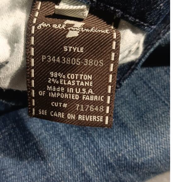 7 For All Mankind High Waist Bootcut Jeans Women’s M Stretch Denim USA Made - Picture 6 of 8